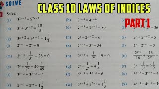 Class 10 Math Indices In Nepali  Class 10 C Math Indices  Laws of Indices Chapter 9 Exercise 9 [upl. by Ania]