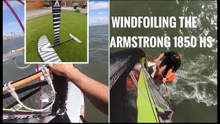 Learning to foil Windfoiling the Armstrong 1850 HS VLOG 39 [upl. by Suzan]