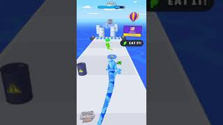 Snake Run Race Mobile Funny Gameplay Walkthrough shorts [upl. by Kahle]