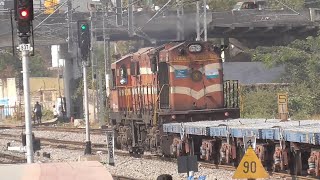 DERATED ALCO Arrival amp Departure  CLASSIC HONK amp CHUGGING  Indian Railways [upl. by Lellih]