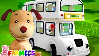 Wheels On The Bus Street Vehicles for Kids Bus Rhymes by Farmees [upl. by Deerc166]