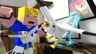 Seagull Taking Over amp News  ANIMATED VLOG 8  Minecraft Animation [upl. by Bock]