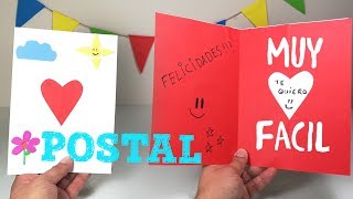 COMO HACER UNA POSTAL CON DEDICATORIA [upl. by Yrkcaz979]