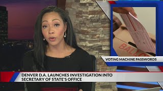 Denver District Attorney’s Office investigating posted passwords to Colorado election systems [upl. by Gish]