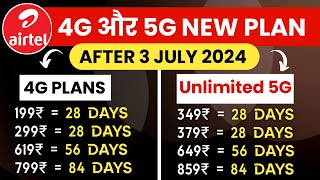 Airtel ka new recharge plans 2024  Airtel new plans after price hike  Airtel best recharge pack [upl. by Britney]