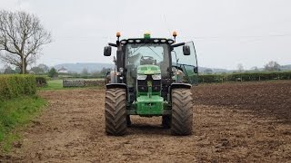 John Deere 6150R Ploughing 2016 [upl. by Leibman923]