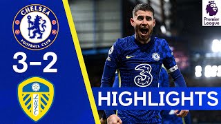 Chelsea 32 Leeds United  Jorginho Penalty Seals Dramatic Late Victory  Premier League Highlights [upl. by Amieva]