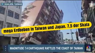 schlimmste Erdbeben seit 25 Jahren in Taiwan und in Japan  TaiwanJapan Erdbeben [upl. by Ahsatel418]