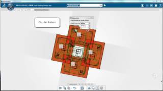 CATIA Mold Tooling Design Layout patterns for multiple prints of the same part [upl. by Nolitta187]