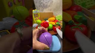 ASMRCUTTING ONION 🧅 SO SATISFYING 😘 short trending velcro toys [upl. by Nyrad106]