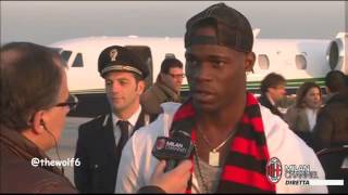 Balotelli First Interview With Milan channel As A Milan Player [upl. by Aikit]