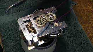 Hamburg American Clock Co Carriage Clock 2Reassembly amp Getting the Hairspring Escapement In Beat [upl. by Rednav]