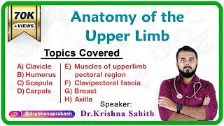 Anatomy of the Upper Limb  Part  1   Fmge Neet pg NEXT and USMLE Step 1 [upl. by Suiradel]