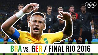 🇧🇷 Brazil vs 🇩🇪 Germany  Mens ⚽ Football Final Rio 2016 [upl. by Dun]