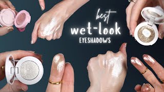 THE BEST WETLOOK EYESHADOWS IN MY COLLECTION SHEER SHINY WETLOOKING EYE MAKEUP 🤩 [upl. by Surovy]