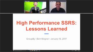 HighPerformance SQL Server Reporting Services Lessons Learned with Bert Wagner [upl. by Solhcin]