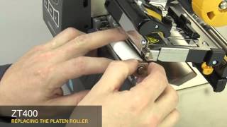 How Do I change the Platen Roller on my ZT410 [upl. by Nemaj]