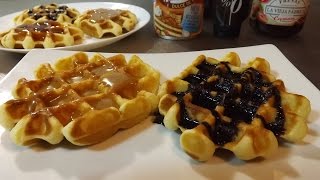 Gofres Belgas Waffles Caseros como hacer la masa  Receta Fácil [upl. by Samalla]