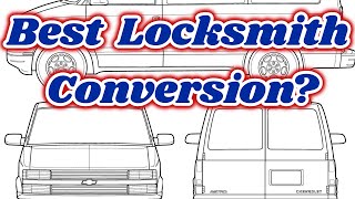 Locksmith Van Mobile Setup Walkthrough  Best Work Van to Buy that Fits in Home Garage [upl. by Acnayb]