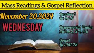 TodaysCatholicMassReadings ampGospelReflection WednesdayNov202024masstodaydailymasstodayJesus [upl. by Konstantin956]