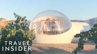 Sleep Under The Stars At A Bubble Hotel In Mexico [upl. by Ahseikal535]