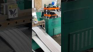 Cross Flow Heat Exchanger Forming Plate Corrugated Fin Stamping [upl. by Pliner]