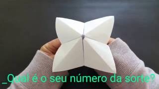 COMO FAZER ORIGAMI DA SORTE [upl. by Philbin535]