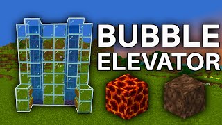 How to make SUPER EASY Bubble Elevator in Minecraft 121 Java and Bedrock [upl. by Idou]