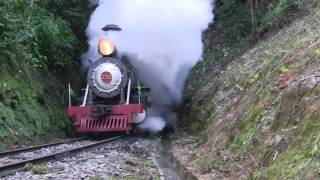 🇧🇷 Trem em ApiúnaSC  232 Steam locomotive  Brasil [upl. by Amluz]