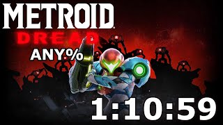 Former World Record Metroid Dread Any Speedrun 102  11059 [upl. by Savart]