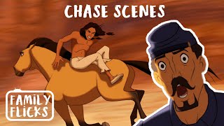 Most Epic Chase Scenes  Spirit Stallion of the Cimarron 2002  Family Flicks [upl. by Woothen]