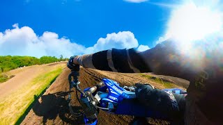 RIDING PART OF THE TRACK BACKWARDS AT ALBANY MX YZ250F [upl. by Aztiley532]