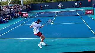 ニコラス・ジェリーのフォアハンドストローク（スロー） Nicolas Jarry Forehand Stroke Slow Motion [upl. by Moran833]