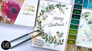 Chance to win the very last of my Craftamo brush sets  find out how HERE  PLUS chickadee tutorial [upl. by Ayhtnic]