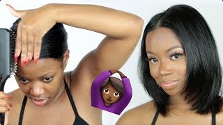 How I Maintain Straight Natural Hair  How I Wrap My Hair [upl. by Aivlys]