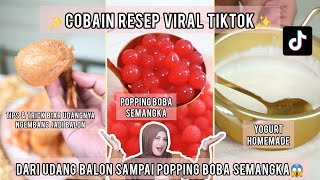 TASYI COBAIN RESEP TIKTOK VIRAL  EP 2  UDANG BALON RAKSASA SAMPAI BIKIN BOBA SENDIRI [upl. by Felicie244]