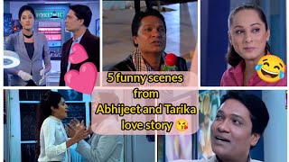 Funny moments of Abhijeet and Tarika love story Cid comedy scenescid [upl. by Weinshienk282]