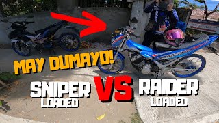 May dumayo  Drag race  Loaded Sniper VS Loaded Raider Carb [upl. by Oriane723]