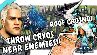 Can You Use Cryopods Near Enemies and Bases How to Build Roof Caging Ark Ascended [upl. by Gascony207]