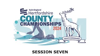 Swim England Hertfordshire County Championships 2024  Session Seven [upl. by Einnim153]