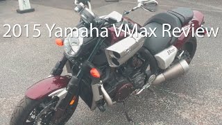 2015 Yamaha VMax Motorcycle Review Ride [upl. by Hiroko872]