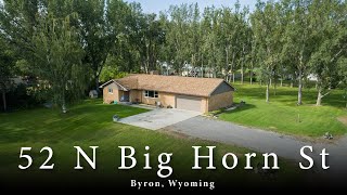 52 N Big Horn St Home for Sale Byron WY [upl. by Kira269]