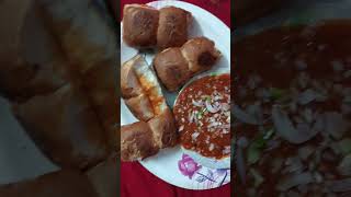 pav bhaji mummy ke ghar banaye tasty viral shortsvideo [upl. by Ydisahc]