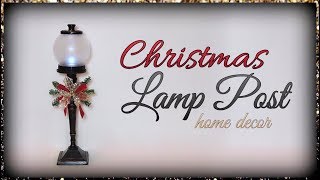 Christmas Lamp Post Home Decor [upl. by Shwalb]