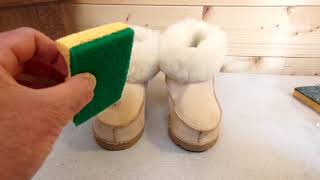 Comment nettoyer vos chaussons en peau de mouton [upl. by Castera]