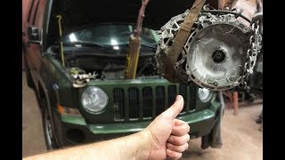 Transmission Removal 2009 Jeep Patriot CVT Automatic JF011e PT1 [upl. by Haven526]