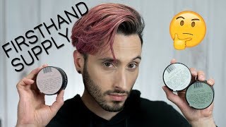 FIRSTHAND SUPPLY LINEUP  Demo amp Review  All Purpose Pomade Texturizing Clay Clay Pomade [upl. by Donald495]