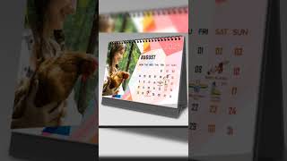 How to create desk calendar stand  full videos Link in Description shorts viralvideo photoshop [upl. by Nim118]