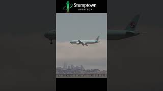 ✈️ KOREAN AIR LANDING B777300 ER  Plane spotting SFO  shorts SFO planespotter aviation [upl. by Nyladnek]