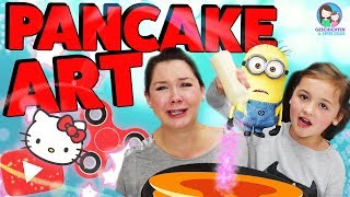 Pancake Art Challenge  Minions amp Fidget Spinner backen Geschichten und Spielzeug [upl. by Annairol]